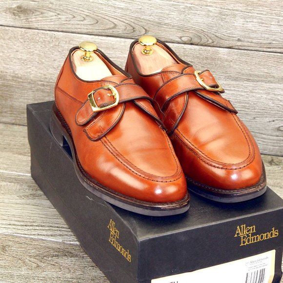 Allen Edmonds Brown Leather Loafers - Picture 1 of 13